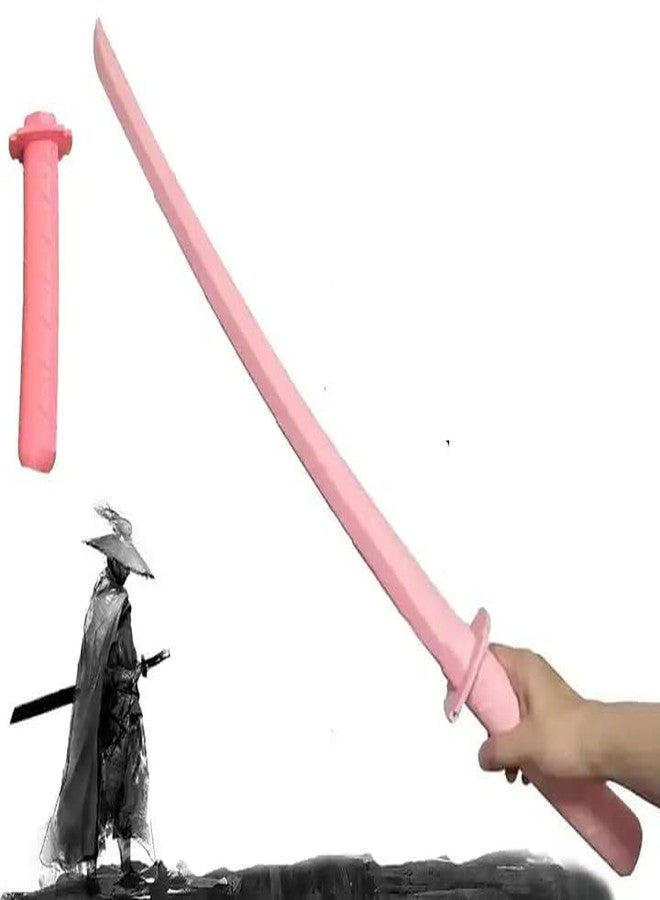 AGAS 3D Fidget Samurai Sword Toy Sensory 3D Printed Gravity Retractable Samurai Sword Model Katana Swords Plastic Toys (Pink Katana Sword) - Image 1